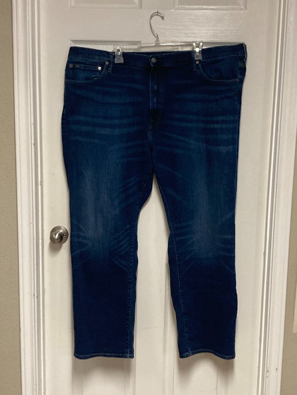 Men's jeans by Polo Ralph Lauren style Hampton Relaxed Straight blue sze 46B/32